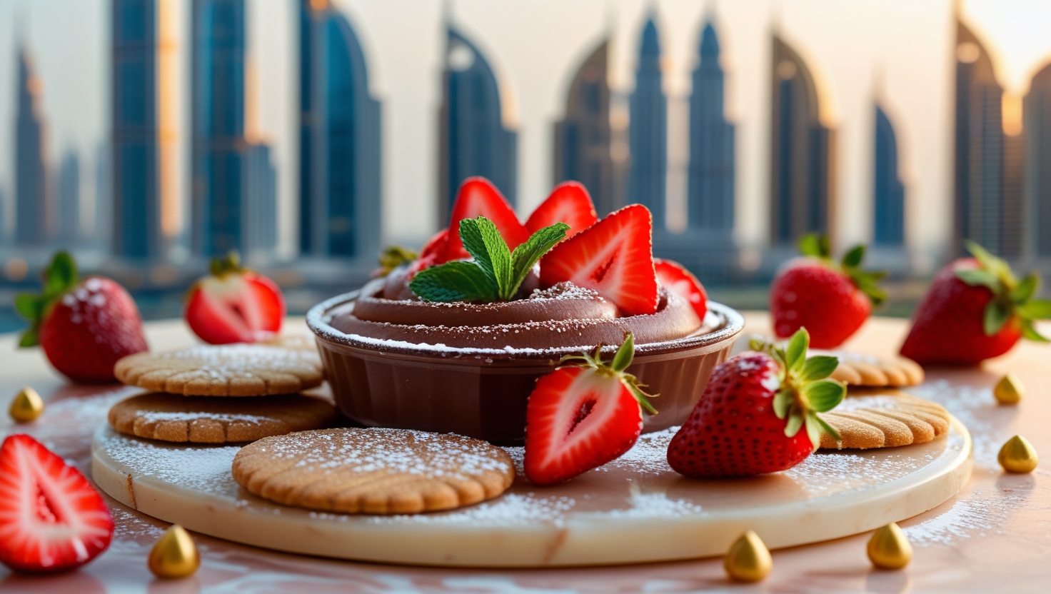 Dubai Chocolate Strawberry Dip